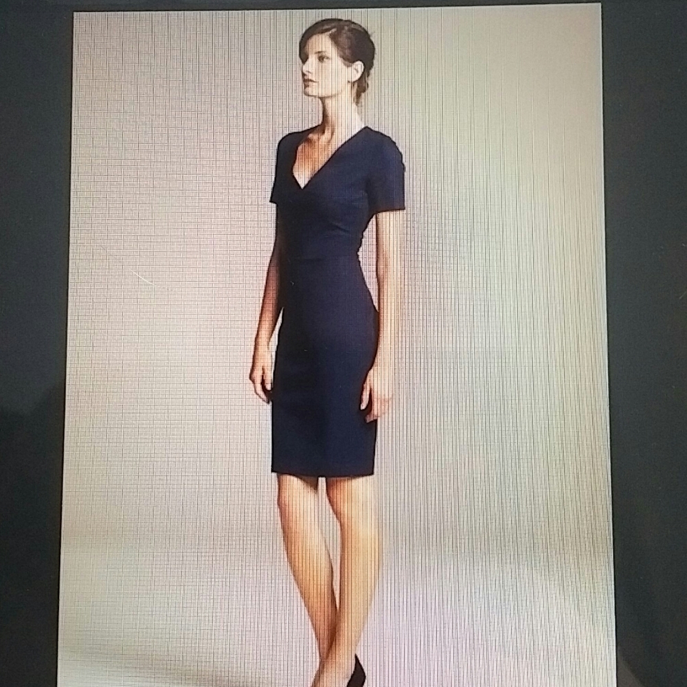 ROLAND MOURET x Banana Republic - navy blue dress